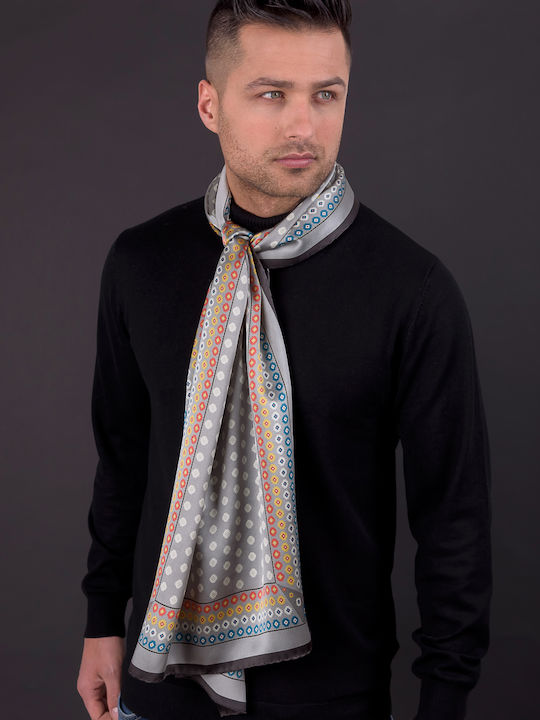 Kalfas Luxury Silk Μαντήλι Γυναικείο Μεταξωτό Φουλάρι