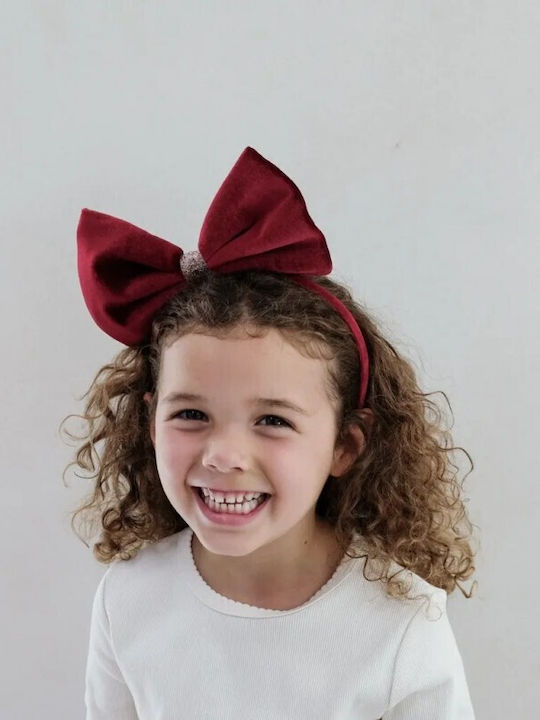 Mimi & Lula Παιδική Στέκα Μαλλιών Christmas Giant Velvet Bow Alice