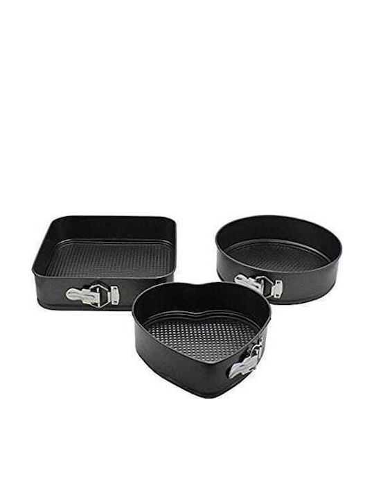 Brunbeste Bakeware Tin for Heart Cake 6.8x6.8cm 3 Pieces