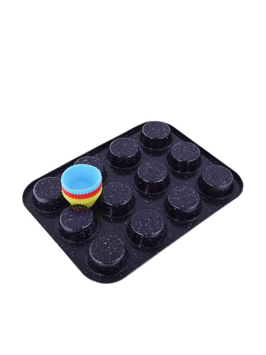 Brunbeste Bakeware Tin For Cupcakes/Muffins Made Of Silicone 5x6.3x3cm