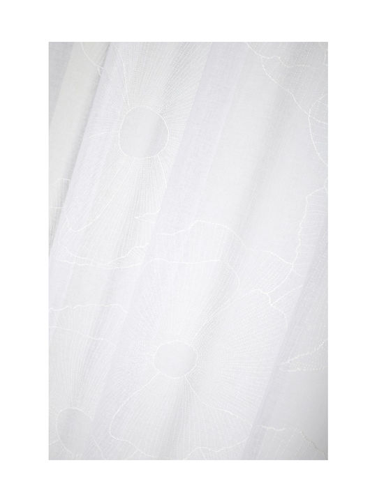 Stof Perdea Cu Capse Albă 140x260cm