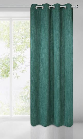 Eurofirany Set Cu Capse Verde Închis 135x250 cm