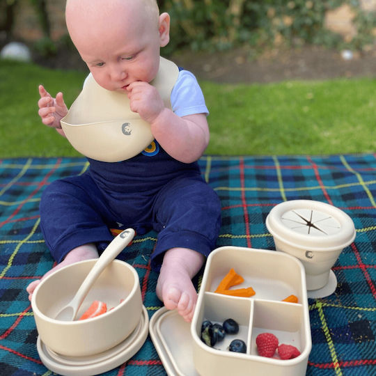 Cheeky Chompers Waterproof Silicone Baby Bib with Pocket Sand 6 Pieces