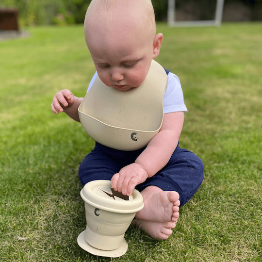 Cheeky Chompers Waterproof Silicone Baby Bib with Pocket Sand 6 Pieces