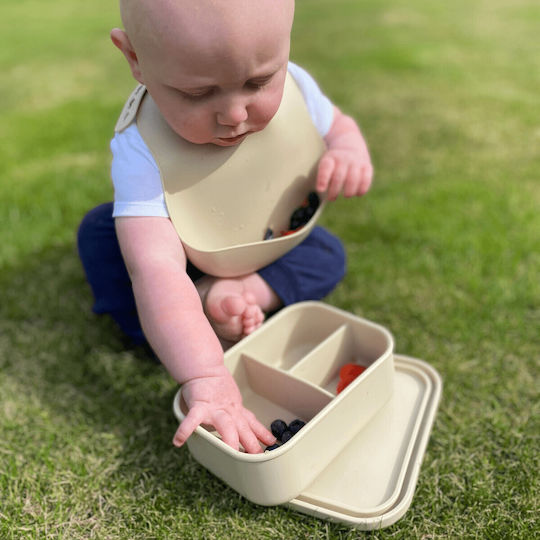 Cheeky Chompers Waterproof Silicone Baby Bib with Pocket Sand 6 Pieces