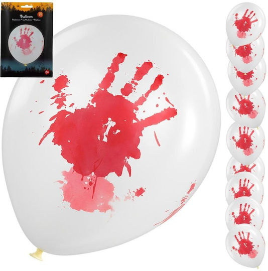 Set 10 Luftballons Halloween Latex Orange 20cm