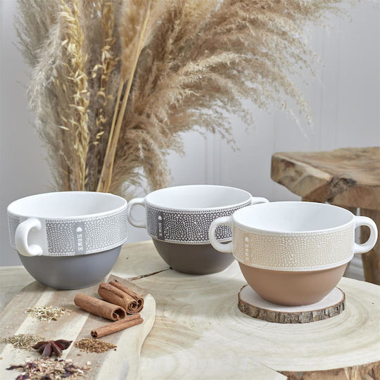 HowHomely Bol Servire Rotund Ceramic Maro