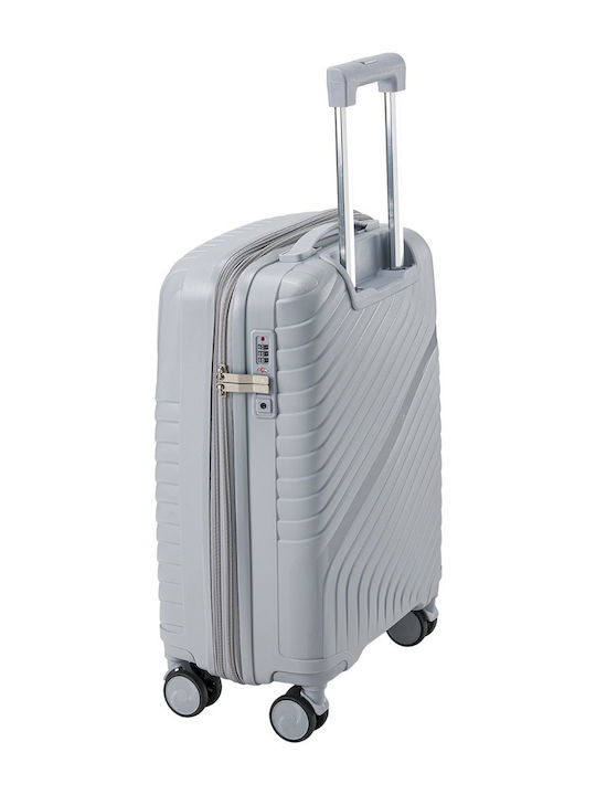 RCM RCM Kabinenkoffer Hart Silber Höhe 55cm