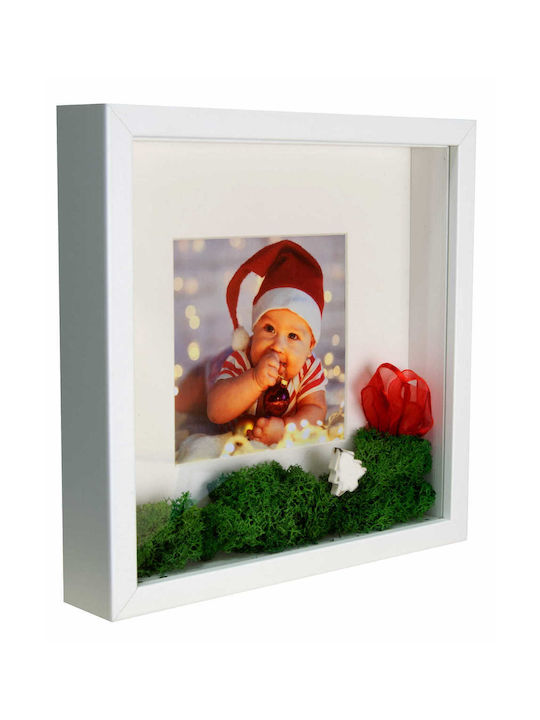 BD art Wooden Photo Frame With White Frame