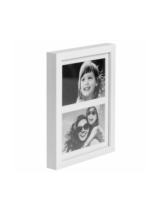 BD art Hölzener Fotorahmen mit Weißem Rahmen