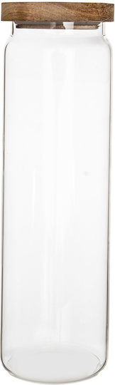 Orion Βάζο Ζυμαρικών με Καπάκι Γυάλινο Καφέ 1850ml