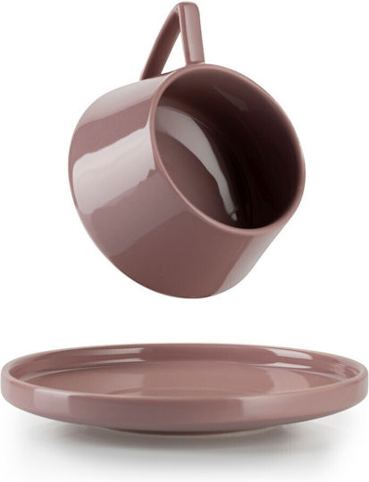 HowHomely Kaffeetasse Keramik Rosa