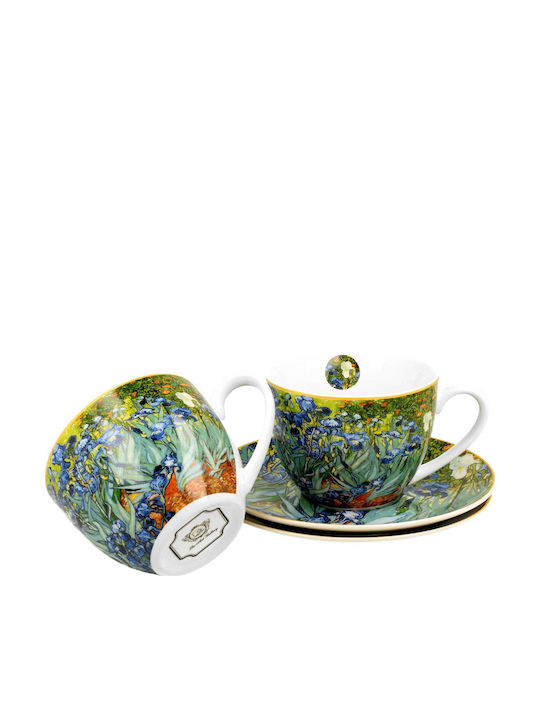Set Tassen Kaffee aus Porzellan 250ml 2 Stück