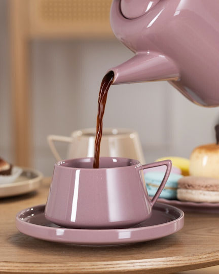 HowHomely Kaffeetasse Keramik Rosa