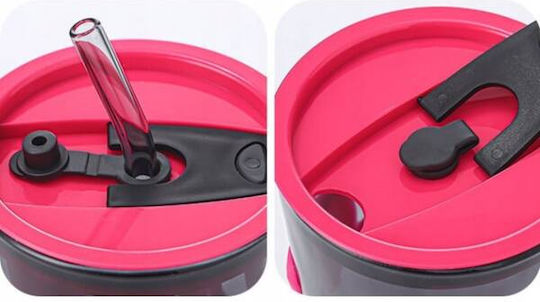 ecarla Чаша за Коктейли от Стъкло със Сламка 450ml