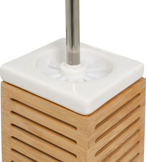 HowHomely Ceramic Toilet Brush Beige