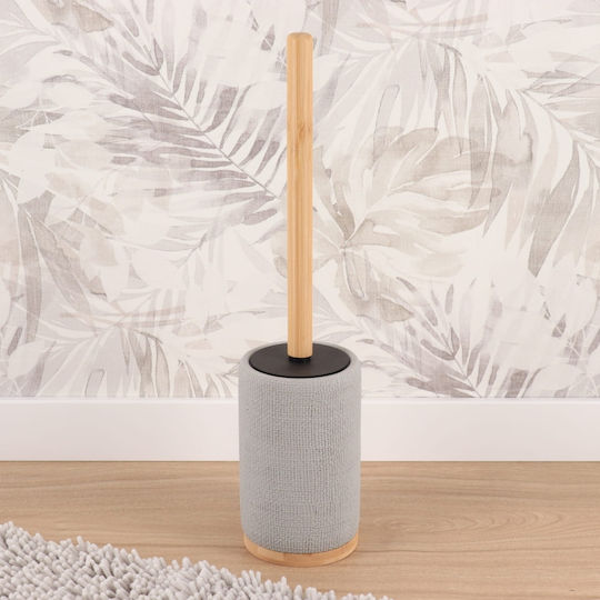 Tendance Bambus Toilettenbürste Badezimmer Mülleimer Grau