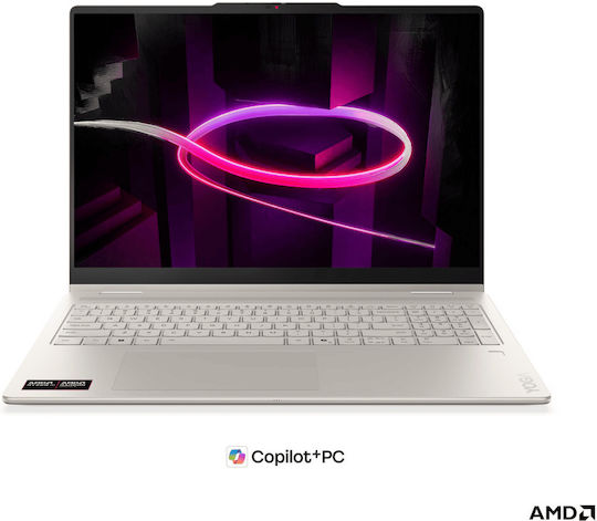 Lenovo Yoga 7 2-in-1 16AGP11 16" OLED FHD+ Touchscreen (Ryzen AI 300 Series-445/16GB/512GB SSD/W11 Home) Seashell (International English Keyboard)