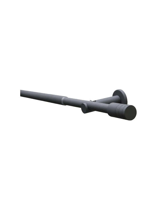 Gardinia Bară Pliabilă Metalică Pentru Perdele Single 120-210 cm Gri