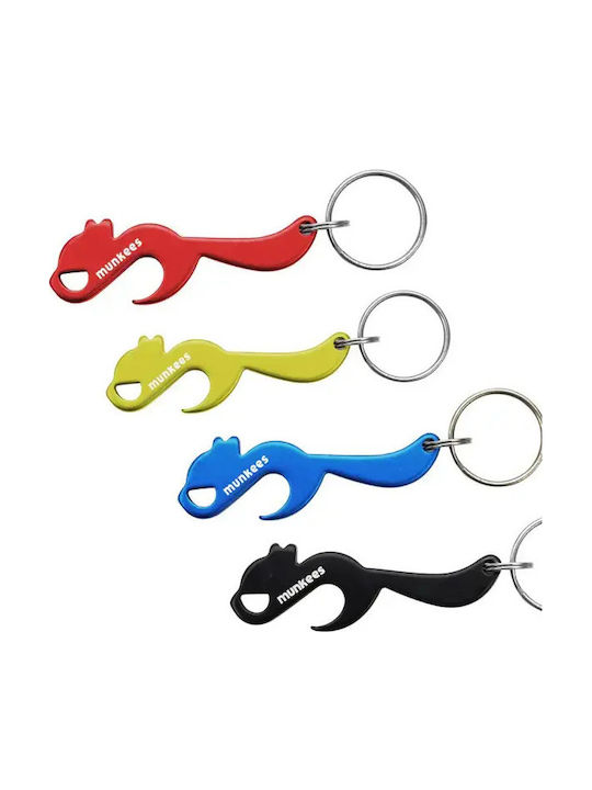 Munkees Keychain & Opener Key Ring & Bottle Opener Squirrel 2 Orange Colors