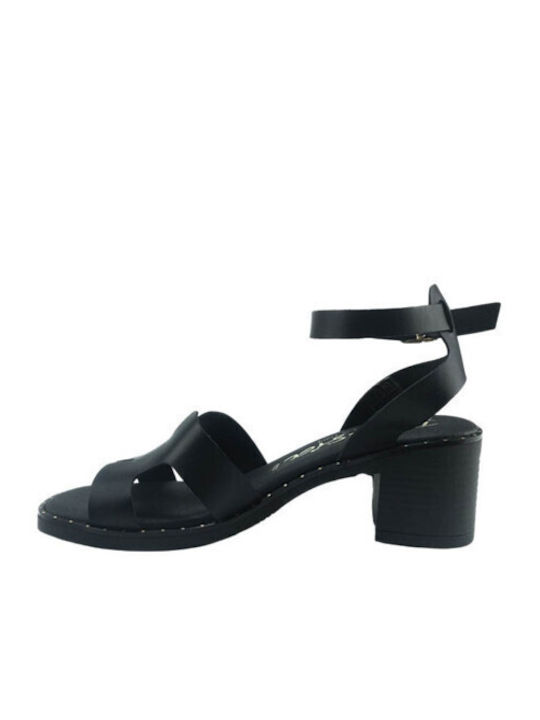 Leather Anatomic Black Sandals