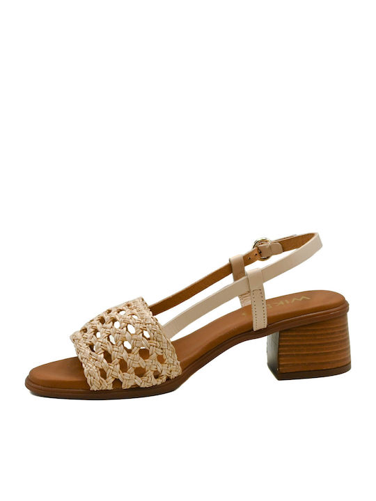 Leather Anatomic Beige Women's Sandals