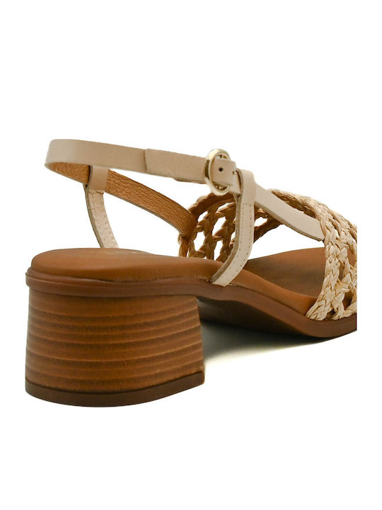 Leather Anatomic Beige Women's Sandals