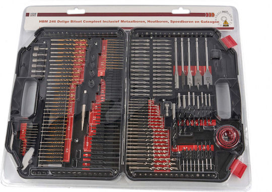 HBM Machines Set 246 Burghie În Trepte Fender HSS De Titan Cu Cap De Foraj Hexagon Pentru Lemn Metal Materiale De Construcție Sticlă Și Gresie