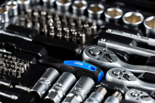 HBM Machines Ratchet with Sockets 1\2" & 3\8" & 1\4" 216 Pieces