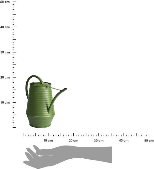 Decorative Dark Green Watering Can 1l