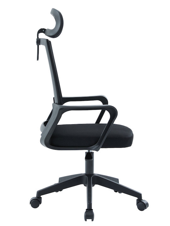 HomeMarkt Velocity Office Chair with Adjustable Arms Black