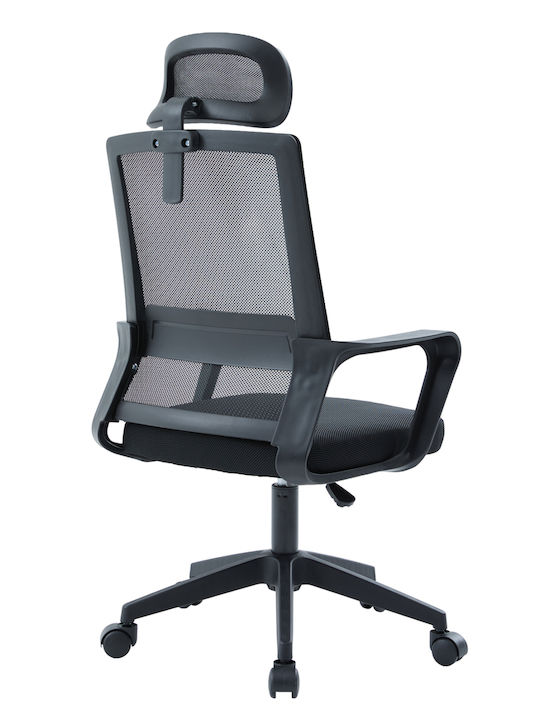 HomeMarkt Velocity Office Chair with Adjustable Arms Black