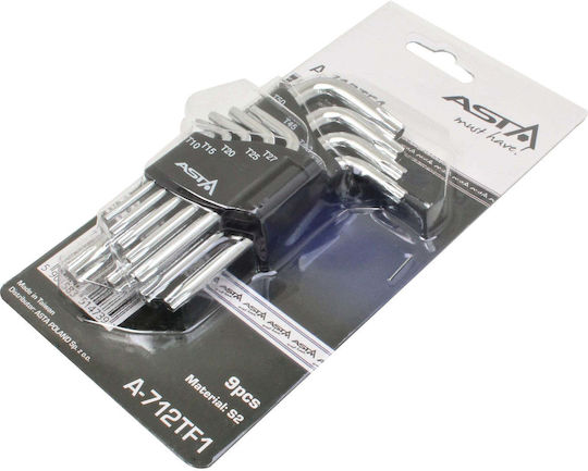 Satra Torx-Schlüssel L-förmig Mit Loch T10-T50