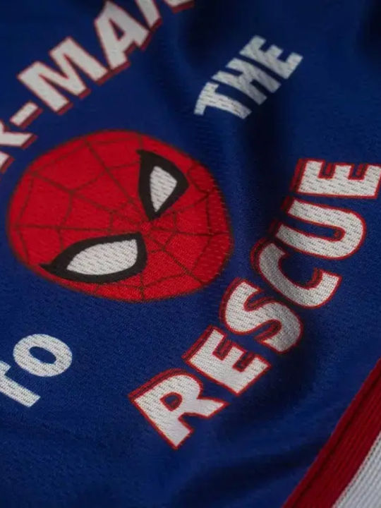 Kids Set with Shorts Summer 2 Pieces Red Spiderman Rescue