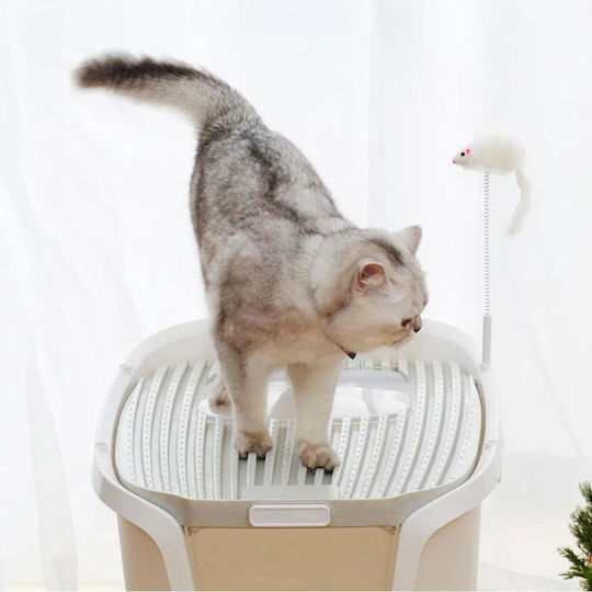 Animal Cat Toilet Closed White L55.5 x W44.5 x H38cm