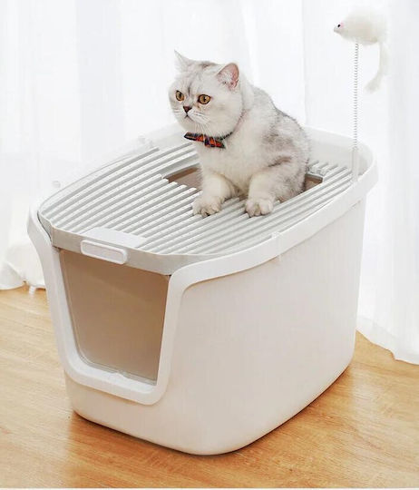 Animal Cat Toilet Closed White L55.5 x W44.5 x H38cm
