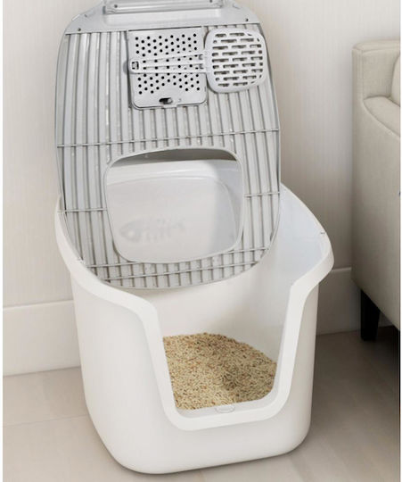 Animal Cat Toilet Closed White L55.5 x W44.5 x H38cm