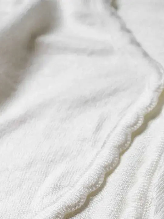 Kinder-Strickjacke Weiß