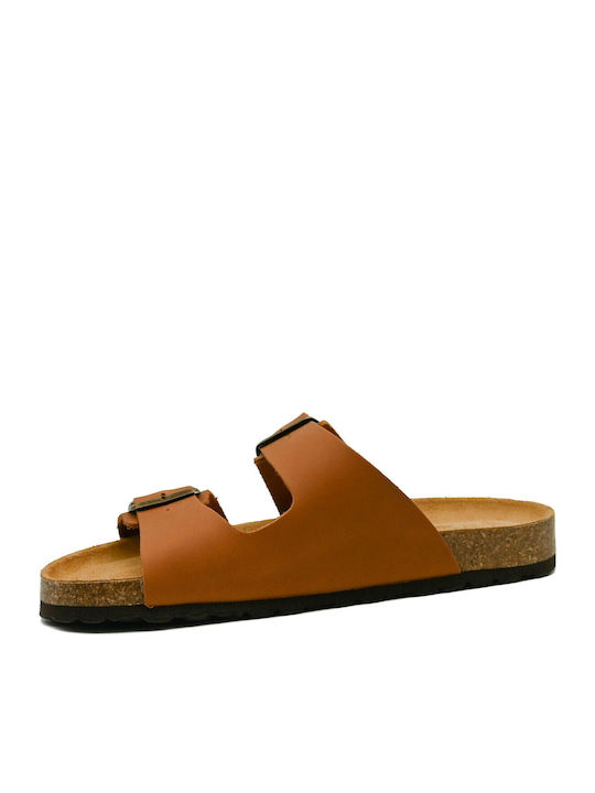 Leder Herrensandalen in Braun Farbe