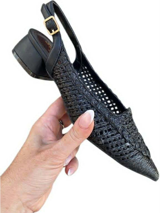 Heels With Low Heel Black
