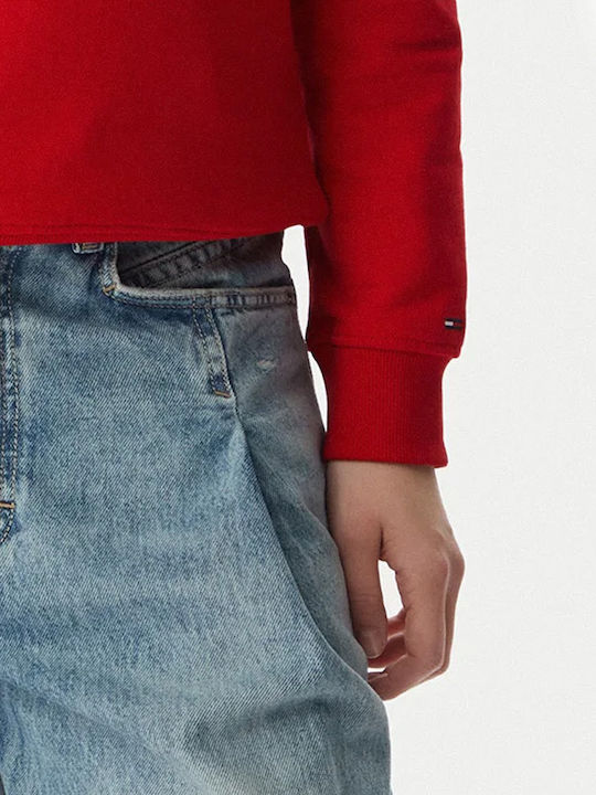 Tommy Hilfiger Logo Φούτερ Κόκκινο