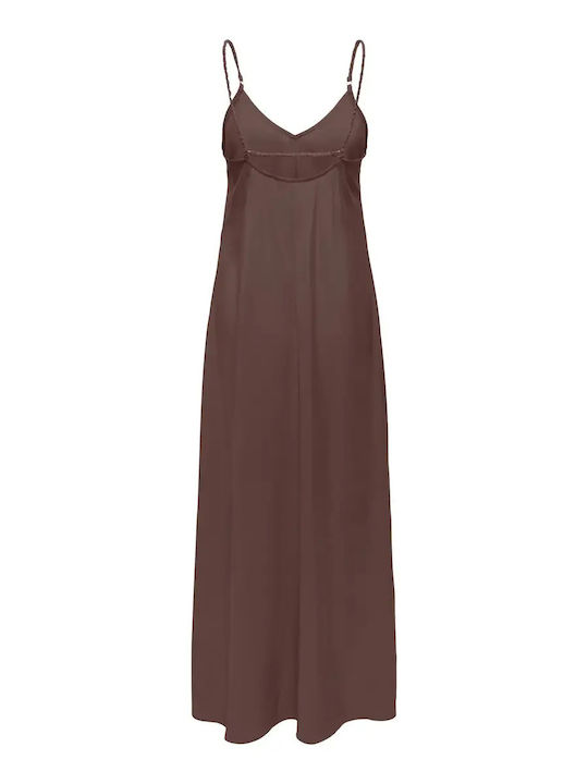 Sommer Maxi Damenkleid Braun