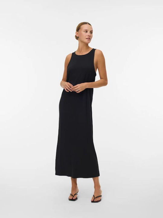 Summer Midi Evening Black Dress