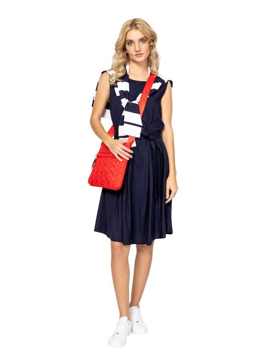 Sommer Midi Hemdkleid Navy