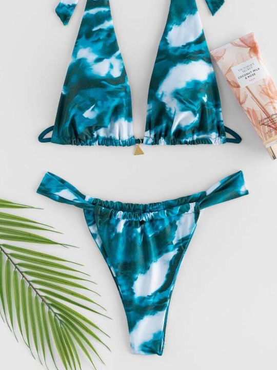 Set Bikini Τριγωνάκι Πετρολ
