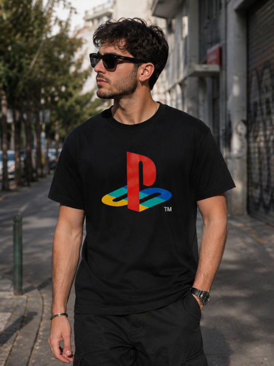 Playstation Playstation Logo Men's Short Sleeved T-shirt