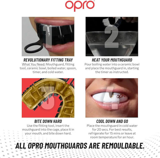Μασέλα Opro Gold Edition V2 Self Fit Black Gold