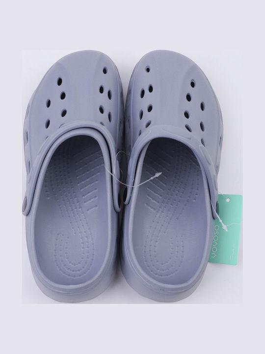 Men's Gray Clogs
