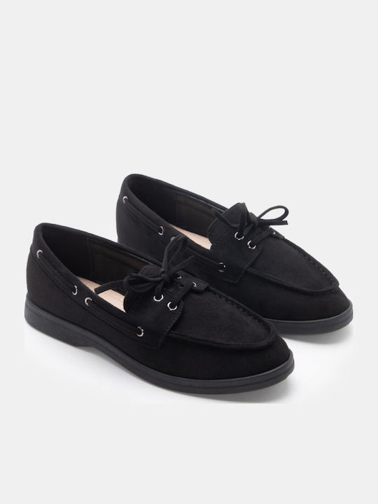 Γυναικεία Boat Shoes σε Μαύρο Χρώμα