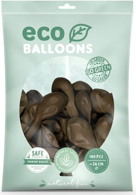 Zusammensetzung mit 100 Braunen Luftballons 26cm 12-Zoll